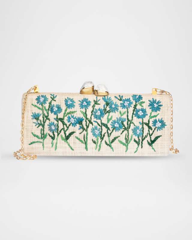 Alessandra Flower Long Clutch Bag